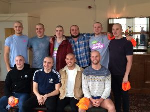men with shaved heads
