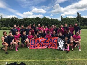 Group of people in baczac t-shirts