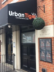 Sign of urban tiger